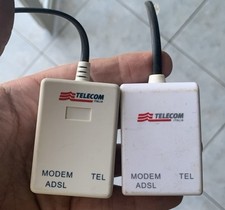 2 Filtri ADSL RJ11 TELECOM TIM modem internet pc presa plug telefono cordless