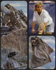 SHORTS Tennis Denim  90's NIKE  Andre Agassi style  tg.L  RARE 