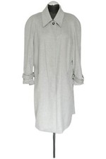 Pura Cashmere Cult Cappotto Donna 38 Grigio A Un Bottone Lungo 100% Cashmere