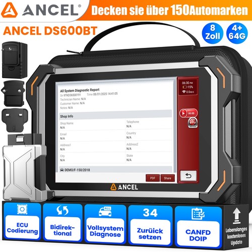 Ancel ds600bt obd2 dispositivo - ancel,