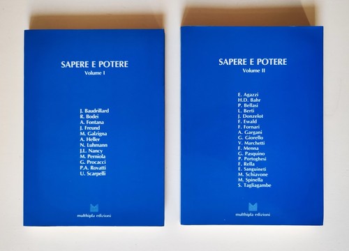 Conti sapere e - sapere, potere