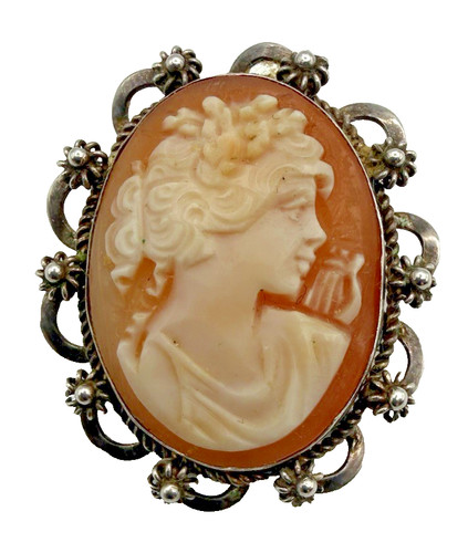 Vintage 800 silver hand - silver, carved