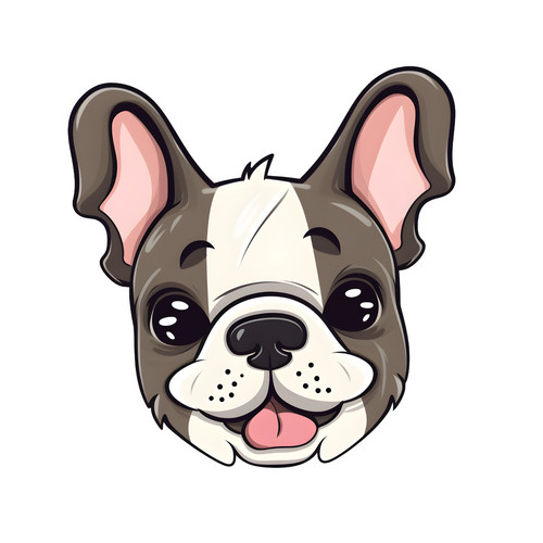 Bulldog francese cane auto