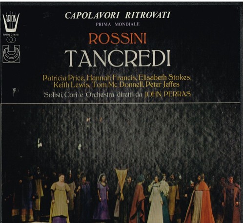 Rossini tancredi perras - tancredi, /