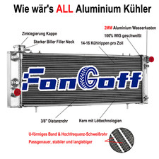 Radiatore 4 file per Jeep