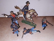 1 Elastolin nordista a cavallo 7 cm e 4 piedi 7 cm