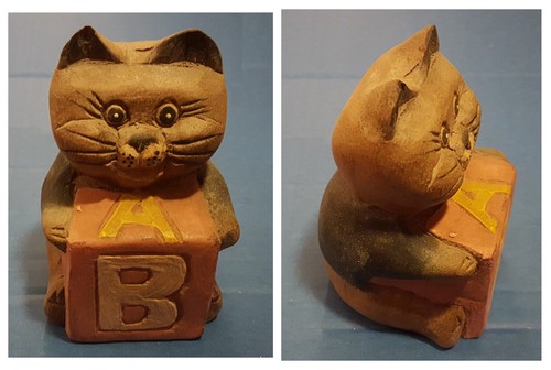 Gatto gattino vintage statuina