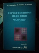 Mastrollo Mazzei TERMODINAMICA DEGLI STATI note lezioni fisica tecnica Liguori