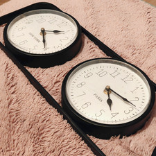 Triple Horloge murale Paris -