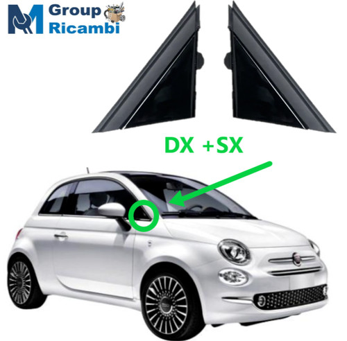 Fiat 500 triangolini nero - 500,