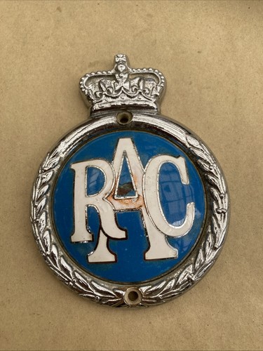 Rac car badge metal chrome - rac,