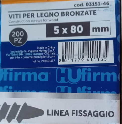 200 pezzi viti - n, legno