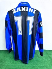 MAGLIA ATALANTA ZANINI MATCH WORN INDOSSATA SHIRT JERSEY CAMISETA COA 1998/1999