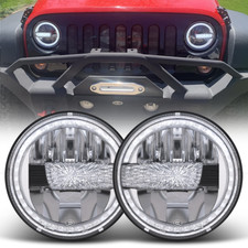 Coppia Fari LED Tondi 7"