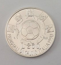 200 LIRE 1989 MONDIALI DI CALCIO 1990 FDC