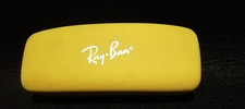 ASTUCCIO CUSTODIA OCCHIALI RAY BAN GIALLO RIGIDO ORIGINALE