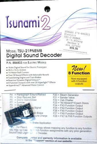Soundtraxx tsu 21pem8 886803 - tsu-21pem8, 8
