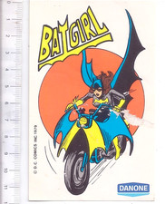 BATMAN - BATGIRL 1979 Dc Comics Danone italy promo sticker - adesivo -0795