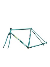 TELAIO BICI ACCIAIO CORSA ATALA CON FORCELLA VERDE USATO H54X57
