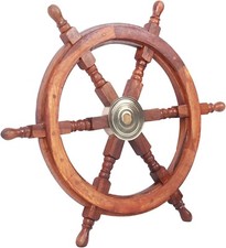 Ruota nave in legno 18 pollici