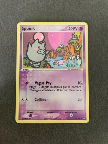 Carte pokémon spoink 62 - carte,