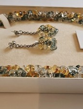 Completo Collana e orecchini antica Murrina Venezia autentico Vintage 