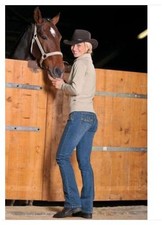 PANTALONE JEANS DA EQUITAZIONE DONNA BLU DENIM MISURA 38