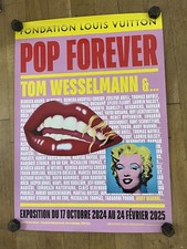 AFFICHE TOM Wesselmann Pop WARHOL Fondation VUITTON Marylin 118 X 170 Cm