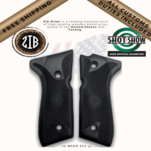 Zib grips nero faggio beretta - grips,
