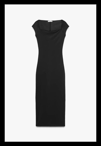 Abito lungo nero zara - abito, aderente