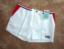 Pantaloncini da tennis NUOVI FILA Björn Borg BJ anni 80 D54 Open di Francia US Open