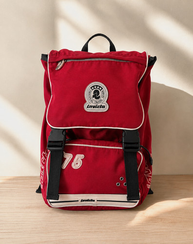 Zaino invicta vintage rosso - invicta,