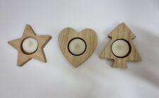 Porta candele natale, 3pz