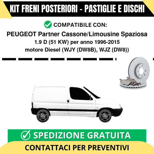 Kit freni posteriori - kit,