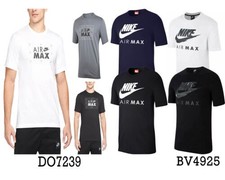 Nike Air Max Uomo T Shirt Manica Corta Girocollo Regular Casual Cotone Maglietta