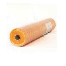 Rete intonaco 1x1 arancio maglie 10x10mm rotolo  da 50 metri