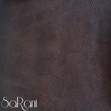 Tessuto Finta Pelle Ecopelle 1/2 Metro Divano Tappezzeria Rivestimento Marrone
