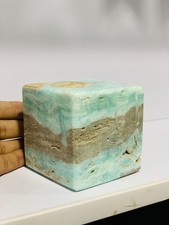 1,2 kg Cubo di Aragonite Blu
