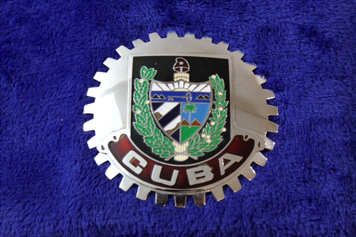 Chrome cuba coat arms - cuba,
