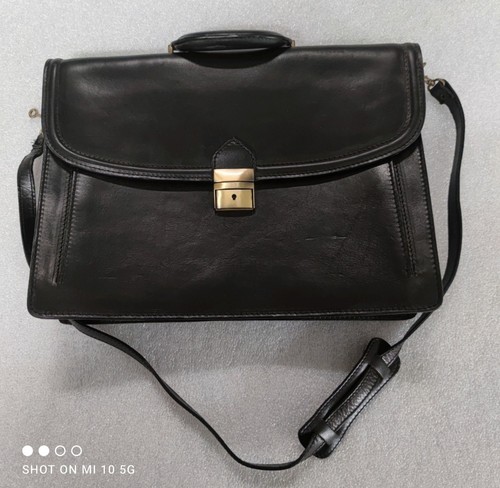 Borsa vera pelle nera - vera, porta