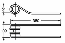 Dente Girello Ama Adattabile Fahr Morra Filo 10 mm - 5 pz Made in Italy