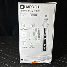 HARDELL Mini Utensile Rotante Senza Fili, Kit Ricaricabile 5 Velocità 3.7V +61 Accessori