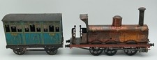 Antico treno da terra in latta
