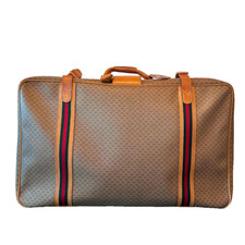 Gucci Vintage Suitcase 1986 - Autentica borsa da viaggio e valigia '80s
