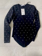 Body nero con borchie Zara -