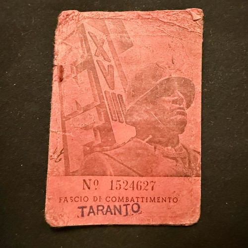 Tessera membro partito - tessera,