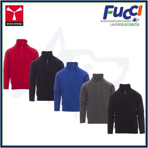 Felpa uomo con mezza zip - zip, senza