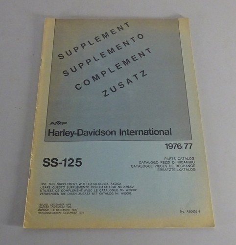 Zusatz teilekatalog harley - zusatz-teilekatalog,