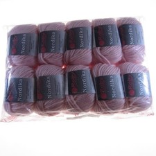 GOMITOLI LANA MERINO/ACRILICO ROSA BABY FERRI 5.5/6.5 500g NORDIKA COL.405