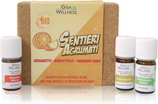 SENTIERI AGRUMATI - Kit Di 3 Oli Essenziali Da [5Ml] - 100% Puri,Naturali E BIO 